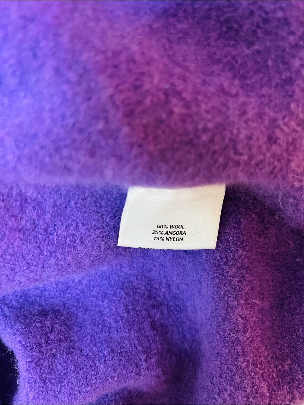 Eileen Fisher Violet Asymmetric Pullover Wool Sweater - Picture 4 of 8